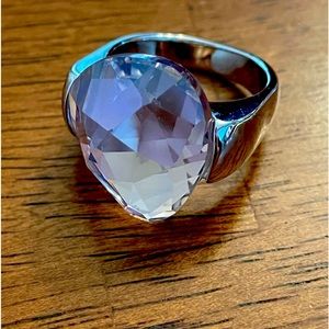 Swarovski light Pink Helios Ring